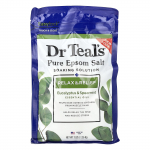 dr. Teal's, puhas Epsomi soola leotuslahus, eukal&uuml;pt ja rohem&uuml;nt, 3 naela (1,36 kg)