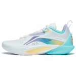 Li Ning Speed 10 Cushioning Slip Resistant Abrasion Resistant Breathable Low top Basketball Shoes Men's White Purple ABAT085-68 46