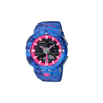 CASIO Meeste vedelkristall/analoog kahekordse n&auml;idikuga seeria Must k&auml;ekell GA-500CG-2A GA-500CG-2A Azure Dragon