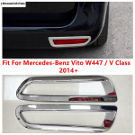 2 tk Kroomitud Tagumine Udutulede Lambi Raami Kate Sisekate Mercedes-Benz Vito W447 / V-klass 2014 - 2025 ABS-tarvikud V&auml;lisosa