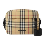 Burberry Paddy 3D Kirjalogo T&otilde;mblukuga Ruuduline Nahast Ja Niatsiinamiidiga &Otilde;lakott Risti Keha Kott Meeste kotid Beež 80697601 Basic Set (Bag+Dust Bag)