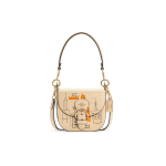 Coach X Jean-Michel Basquiat koost&ouml;&ouml; Kleo 17 grafititr&uuml;kiga nahast sadulakott Naiste &otilde;lakott Ivoor C5664-IMOQY Basic Set (Bag+Dust Bag) beige