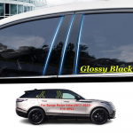 Land Rover Range Rover Velar 2017 2018 jaoks - Auto PC materjalist piilariposti kate, ukse liist, akna liistu kleebisplaat Black Range Rover