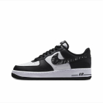 Nike Air Force 1 Slip Resistant Abrasion Resistant Balance Support Low top Skateboard Shoes Unisex White Black DV0788-001(Team384-A) 42.5