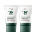 ANUA Heartleaf Silky Moisture P&auml;evituskreem 50ml Topeltkomplekt SPF50+ PA++++ 50ml x 2 white