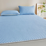 Hingav jahutav madrats Nahas&otilde;bralik Mugav J&auml;&auml;siidist voodimatt Padi Pehme Kerge Sile Konditsioneeripadi 90x200cm&Blue
