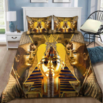 Muistne Egiptus Anubis Tekikott Kuninganna Suurus Egiptuse Kultuur Voodipesukomplekt Vintage Vaarao P&uuml;ramiid H&otilde;imude Disain EU single(135x200cm)