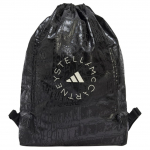 Adidas X Stella McCartney koost&ouml;&ouml;sarja logokujundusega n&ouml;&ouml;rsulgemisega seljakott Unisex seljakott Must JY4205 Black