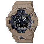 Casio meeste vaik 200M veekindel analoog l&ouml;&ouml;gikindel kvartsikell GA-700CA-5A pruun