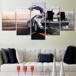 5 tk Seinakunst L&otilde;uendiposter Auto Tagasi Tulevikku Delorean Taustapilt Maal Elutuba Magamistuba Pilditr&uuml;kk Kodu Dekoor 40X60 40X80 40X100CM