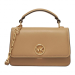 Michael Kors MK Delancey &uuml;mmargune metallist logo nahast &otilde;lakott-tote kott crossbody kott v&auml;ikesed naiste kotid kameel 32T4GD8C5L-CAMEL Basic Set (Bag+Dust Bag)