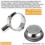 E61 r&uuml;hmakate 58mm Filtrihoidik Expobar FAEMA RANCILIO LACIMBALI kohvimasina jaoks Tila P&otilde;hjata portafiltri kohvimasin 58MM E61 Group head gray