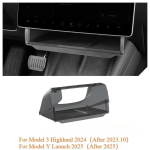 Under Screen Storage Box for Tesla Model Y/3+ Highland Model Y juniper Central Control Hidden Storage Organizer Tray Accessories New 3Y Black gray