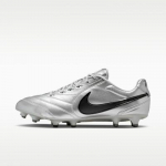 Nike Tiempo Ligera Pro FG Low 'Metallic Silver Black' 41