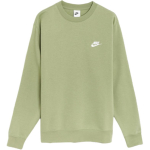 Nike Sportswear Club Fleece Tikitud Logoga &Uuml;mmarguse Kaelusega Dressipluus Meeste Pealmine R&otilde;ivas &Otilde;li-Roheline BV2663-386 M beige