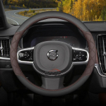 Nahast auto roolikatet Volvo XC60 XC90 S90 XC40 V60 EX40 2025 2026 Tarvikud tumepruun v&auml;rv