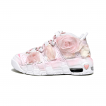 Nike Air More Uptempo Puhtvalge Pruutneitsi, Lolita Pehmendusega Keskmise k&otilde;rgusega Korvpallijalatsid Naiste Valge Roosa DH9719-100(Team610-) 38