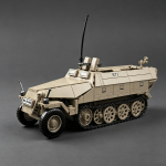 Teise maailmas&otilde;ja Saksa armee Sd.Kfz.251 poolroomikuga soomustransport&ouml;&ouml;r Ehitusplokkide tanki mudel&mdash;&Otilde;ppiv haridusm&auml;nguasi poistele ja t&uuml;drukutele NO BOX