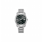 CITIZEN Eco-Drive Seeria 100 Meetrit Veekindel P&auml;ikesej&otilde;ul t&ouml;&ouml;tav Terasest Rihm 37,2 mm Meeste K&auml;ekell Must Tihvt AQ4080-52E must