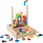 3D L&auml;bipaistev Tetrise Pusle Loogiline M&otilde;tlemine Aju Areng Kahe M&auml;ngijaga Tetris Loogiline L&otilde;bus Hariduslik M&auml;nguasi Kaks Versiooni Saadaval