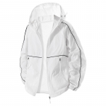 Meeste Jakk P&auml;ike UV Kiire Kuivatus Kaitse Suur Suurus 8xl 7xl 6xl Jakk UPF 50+ Kapuutsiga Pehme Unisex Kerge Hingav V&auml;litingimustes Veekindel L valge