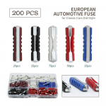 200 tk Euroopa kaitsmed Euro Ida-torpeedo stiilis kaitsmed 5A 8A 16A 25A 40A Kontinentaalne bakeliit klassikalistele vanas stiilis vintage autodele 200PCS