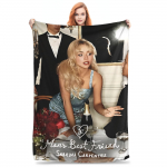 Sabrina Carpenter Mehe Parim S&otilde;ber Kaup Tekid &Uuml;lipehme Flanell Visketekk Hubane Pl&uuml;&uuml;sist &Otilde;huke Tekk 130x150cm