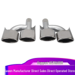 Mercedes W204-W212 Roostevabast terasest nelja v&auml;ljalasketoruga summuti C63-E63 uuenduseks Car Exhaust Pipe gray