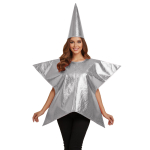 J&otilde;ulud Kost&uuml;&uuml;mid Viieharuline T&auml;ht Cosplay Kost&uuml;&uuml;mid T&auml;iskasvanud Puhkus Lavaesinemise Kost&uuml;&uuml;m Karneval Halloween Peo R&otilde;ivad One Size gray