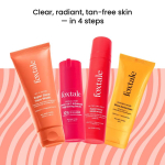Foxtale Igavene S&auml;ra Komplekt | Super S&auml;ra N&auml;opesuvahend + C-vitamiini ja Glutatiooni Seerum + Super S&auml;ra Niisutaja + SPF 50 S&auml;ra P&auml;ikesekaitsekreem | Puhastab, kirkastab red