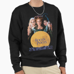 Unisex Puuvillane Kampsun Pullover Kapuutsiga Tr&uuml;kitud Kampsun Hocus Pocus Pullover Dressipluus Vabaaja Pikkade Varrukatega Dressipluus 2XL (75-80kg) must