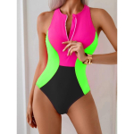 2026 Uus Spleissitud V&auml;rvi T&otilde;mblukuga &Uuml;hes T&uuml;kis Ujumistrikoo Naistele Spordiuudised Naiste Bodysuit Monokini Ujumisriided Suvine Rannariietus XXL