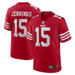 San Francisco 49ers NFL Jalgpalli S&auml;rgid L&uuml;hikeste Varrukatega Tikitud Meeskonna Riided Meestele F&auml;nnide Spordir&otilde;ivad Red 15 white