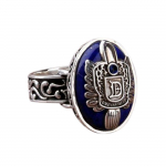 Kuum mood Salvatore Vintage nikerdatud s&otilde;rmuses&otilde;rm Family Crest RING ehted 1PC