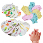 4 paari Unisex vasts&uuml;ndinud beebi armas loomas&uuml;da, kriimudeta puuvillased kindad, labakindad One Size