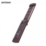 Ammoon kaasaskantava taskuga akustilise kitarri harjutamise t&ouml;&ouml;riist vidin Akorditreener 6 keelpilliga 4 freti mudel Rosewood Fretboard puidutera algajale &otilde;ppijale