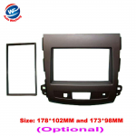 DVD raam, Dash Kit, Fascia, Heliraam MITSUBISHI OUTLANDER LX, Peugeot 4007, Citron C-crosseri jaoks