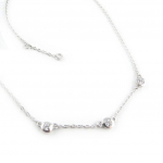 Les Tr&eacute;sors De Lily [B8824] - Collier Argent 'Lucioles' Blanc valge