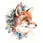 T&auml;is&uuml;mmargune teemanttikandid V&auml;rviline Fox Teemantmaal Ristpistes Rhinestone Kodukaunistus 20X30CM