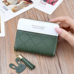 SCIONE m&uuml;ndikott naiste l&uuml;hike rahakott, t&otilde;mblukk, tutiga rahakott Moodsa v&auml;rviga reljeefse kaardi pakett roheline