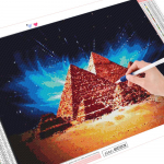 Teemantmaaling 5D maastiku tikandid p&uuml;ramiidmosaiik uus saabunud kodukaunistus 20X30CM