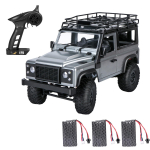 MN 99s 2,4G 1/12 4WD RTR roomik-RC-auto maastikuauto Land Roveri s&otilde;idukimudelitele 3 akut 2 Batteries hall