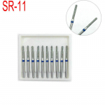 1 karp FG hambahammaste teemantpuurid 1,6 mm varrega hambaid valgendav poleerimismaterjal kiire k&auml;siinstrumendi SR-11 jaoks