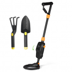 KKmoon Children Kerge k&auml;eshoitav metallidetektor Gold Digger Treasure Hunter Tracker Otsija koos With Rake & Shovel