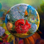 50X50CM 5D DIY &Uuml;kssarviku teemantmaal T&auml;isringi puur Cartoon Magic Unicorn Rhinestones Ristpistes Mosaiik Kodukaunistuse Lastele Kingitus Full Round 50x50CM punane