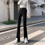 Kevadsuvi elastsed k&otilde;rge v&ouml;&ouml;kohaga teksap&uuml;ksid &otilde;hukesed salendavad l&otilde;hiku mikro-sirged sirged naiste vabaaja teksad p&uuml;ksid XS