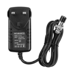 Segamiskonsooli mikseri toiteallika vahelduvvooluadapter 15 V 230 mA universaalne 4-kontaktiline &uuml;mmargune pistik 16 jaoks UK Plug must