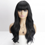 MISS WIG Long Ombre roosa laineline parukas tukkidega Black Brown Cosplay naturaalsest s&uuml;nteetilisest kuumuskindlast kiust parukas naistele China
