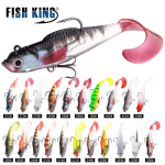 FTK segav&auml;rviline s&ouml;&ouml;dakomplekt, 18/21 osa, 80&ndash;100 mm, 8,5&ndash;21 g silikoonist tehiss&ouml;&ouml;da lusikas 8CM-18PCS