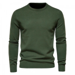 Soe talvekampsun Meeste Paksus Pullover O-kaelusega &uuml;hev&auml;rviline Slim Fit Kvaliteetne Meeste Kampsunid Pulber Meeste L 65-72kg armee roheline v&auml;rv